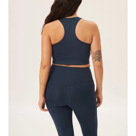 NWT Girlfriend Collective Midnight Paloma Racerback Bra Size Small - Picture 2 of 7